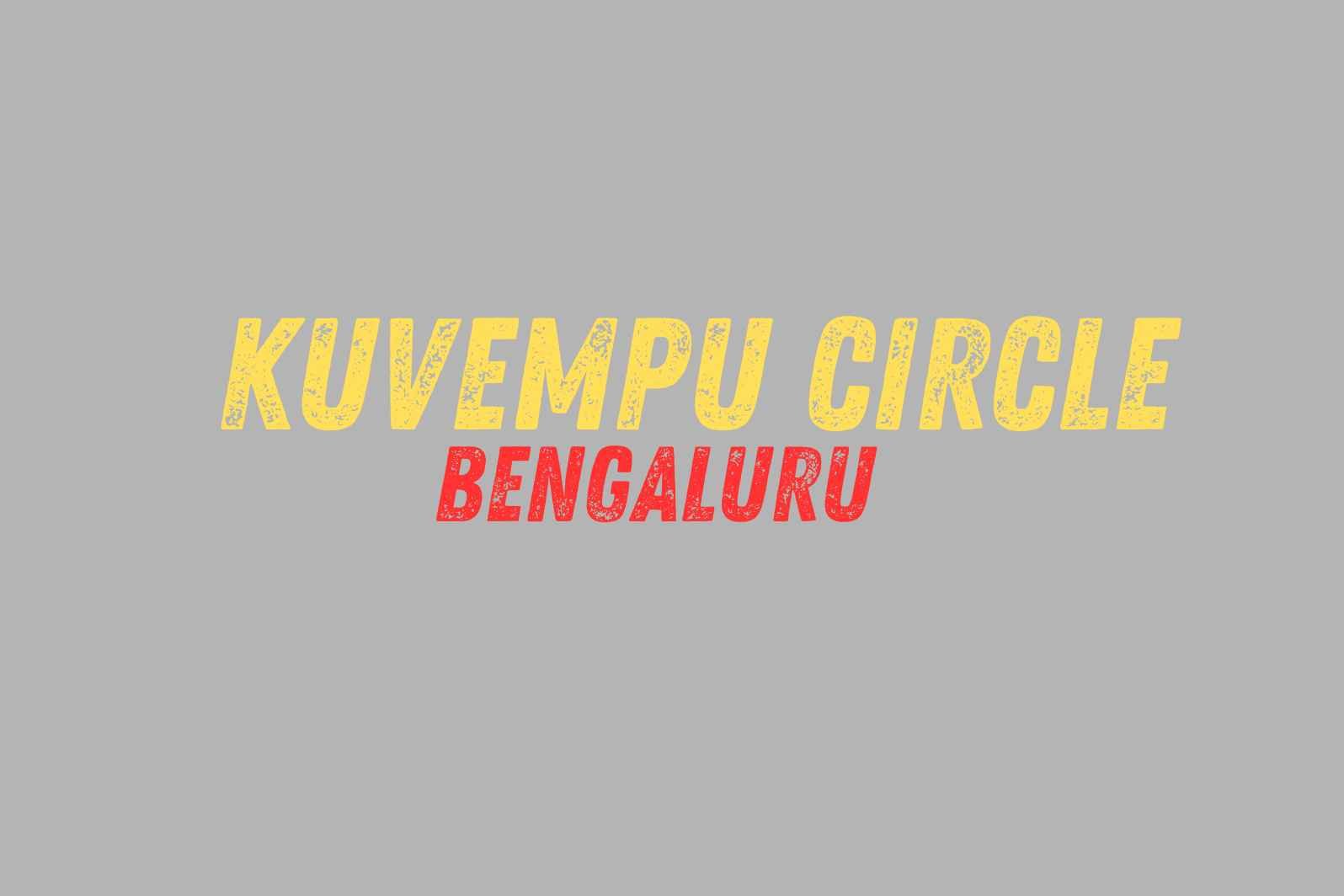 Kuvempu Circle